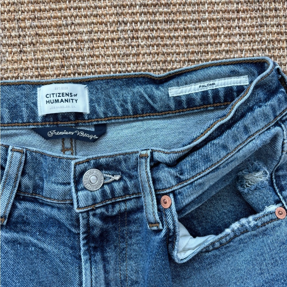 Citizens of Humanity Paloma Wide Leg High Rise Denim Jeans 27 - Picture 5 of 13